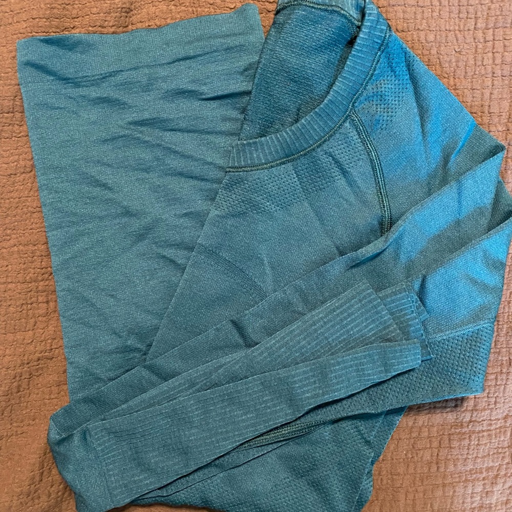 Swiftly tech long sleeve dark teal
